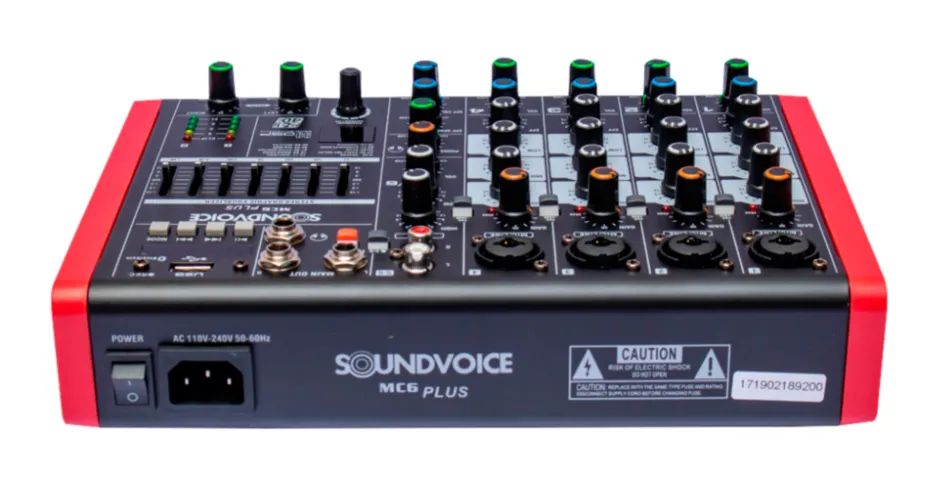 MESA DE SOM COMPACTA SOUNDVOICE MC6-PLUS - Foto 3