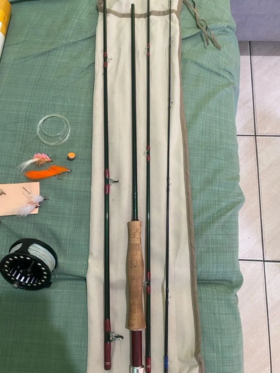 Conjunto de pesca com mosca FLY N°6 