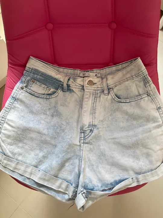 Short Jeans Claro - Tamanho 40