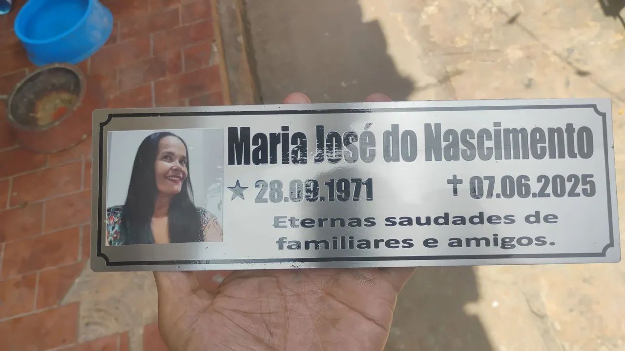 Placa para Jazigo 
