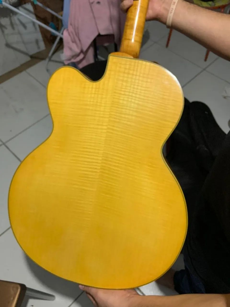 Violão/Guitarra Jazz Cort LCS-2 - Foto 3