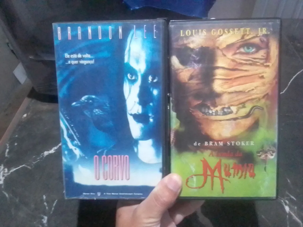 Lote fitas vhs O Corvo e a lenda da mumia