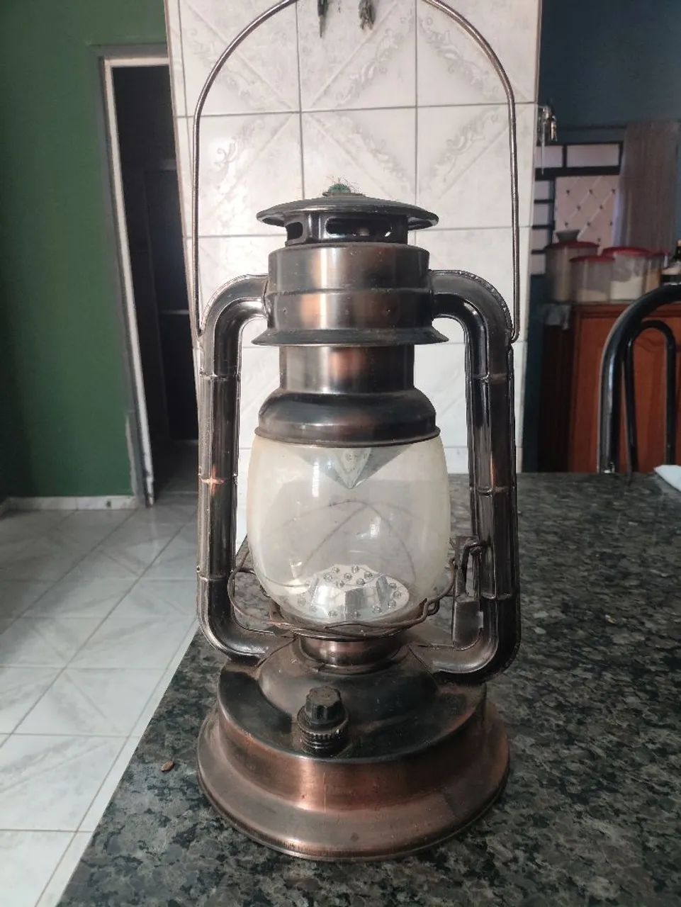Lamparina Antiga a Querosene - Decoração Vintage