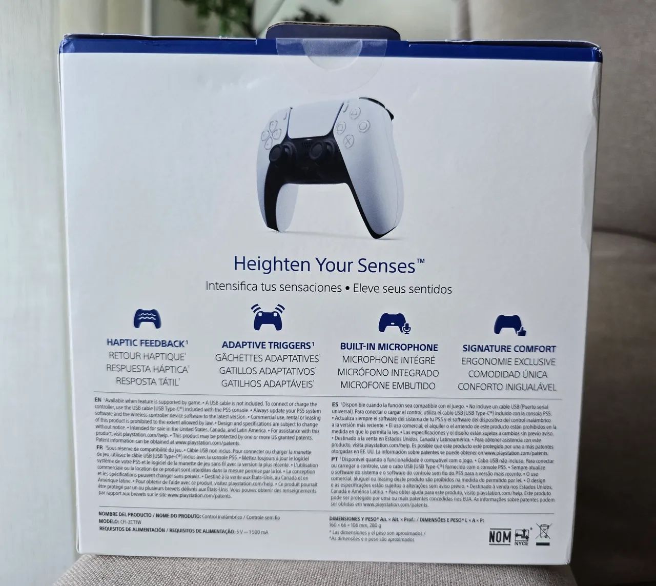 Controle Dualsense Playstation 5 Cor Branca Lacrado Original com nota fiscal e garantia  - Foto 2