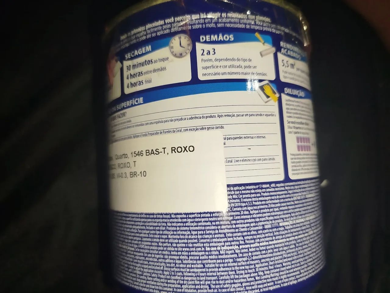 Tinta coral roxo açaí  - Foto 3