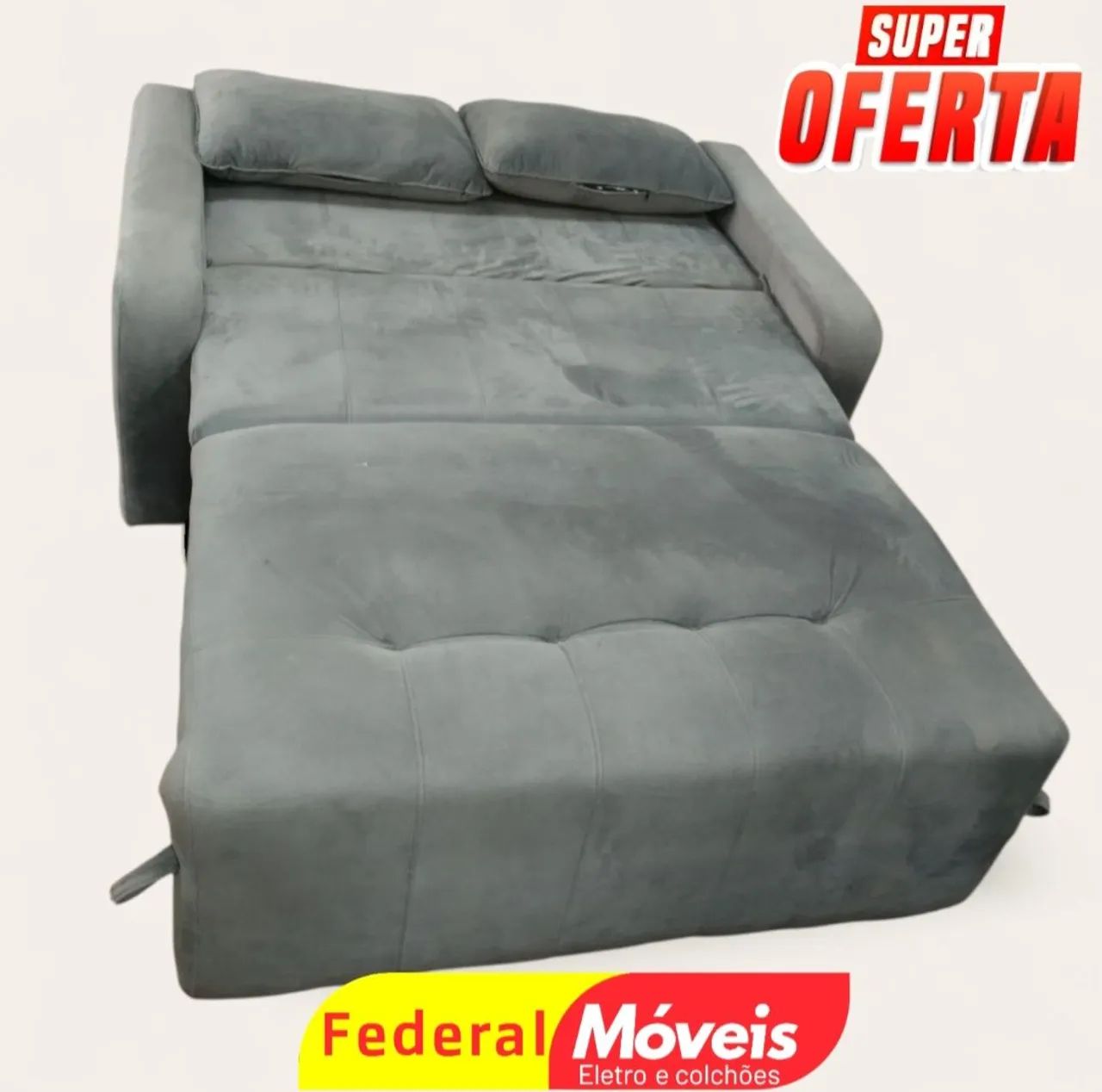 Sofá Cama 1,38m Novo - Lindo e Super Confortável - Foto 3