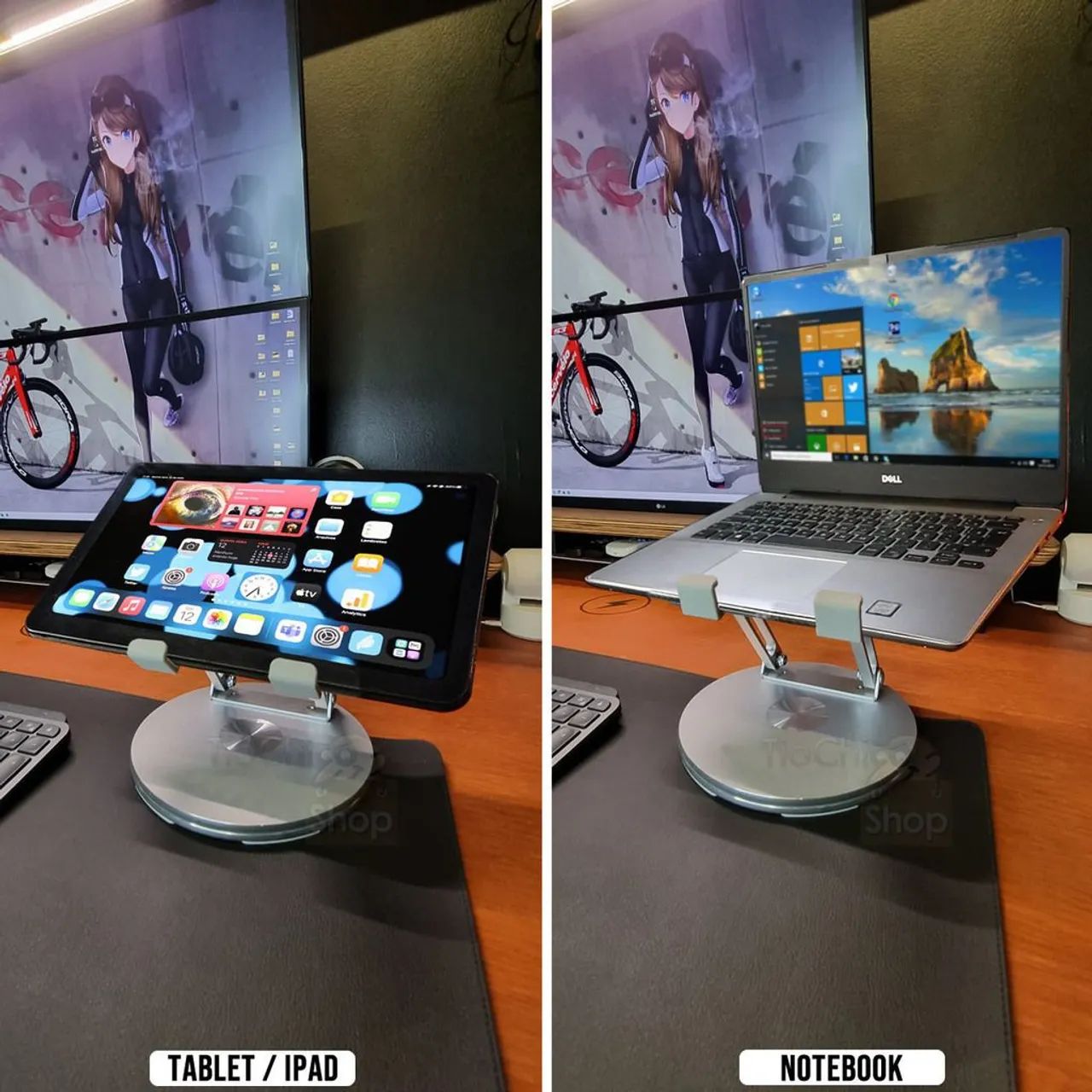 Suporte em alumínio reforçado para tablets notebooks e muito mais - Foto 5