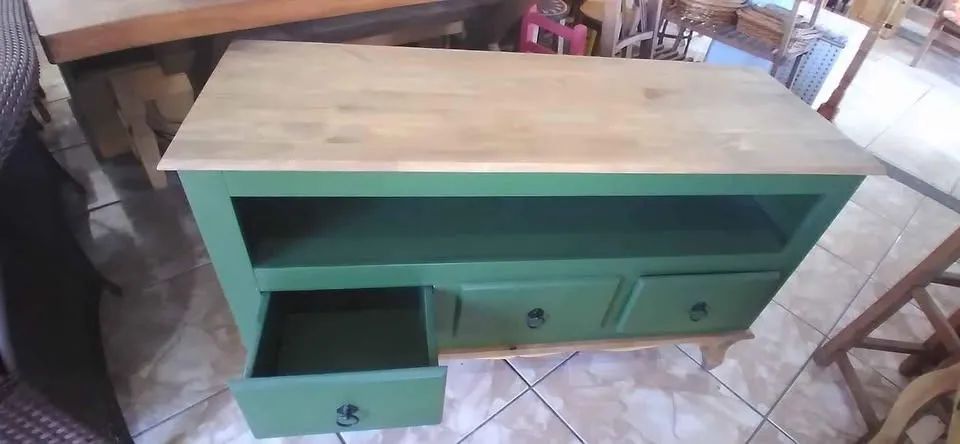 Rack verde com detalhes rusticos - Foto 4