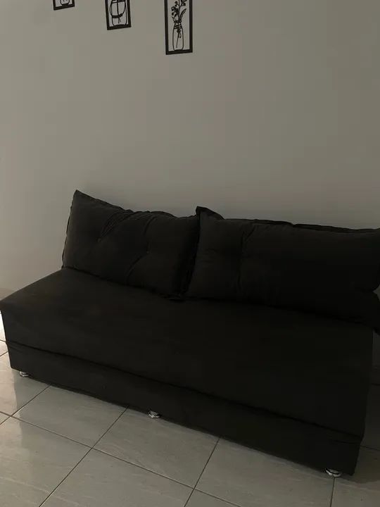 Sofá Cama cinza de 3 Lugares - Foto 3