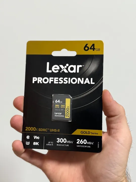 Cartão de Memória Lexar Professional 64GB SDXC UHS-II 2000x