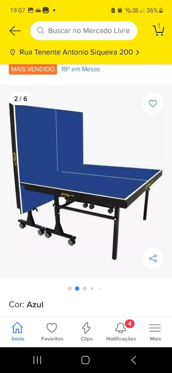 Mesa de Ping Pong - Azul