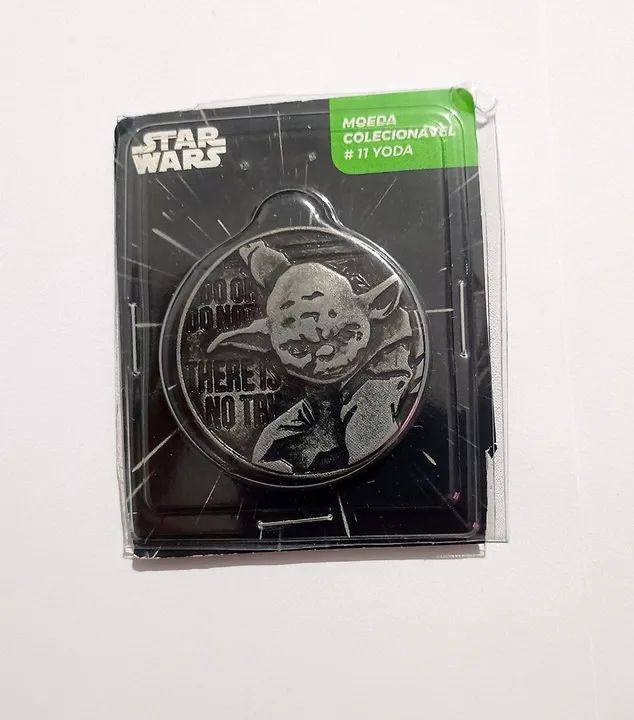 kit moeda poster star wars yoda nerd ao cubo disney jedi geek skywalker darth vader - Foto 5