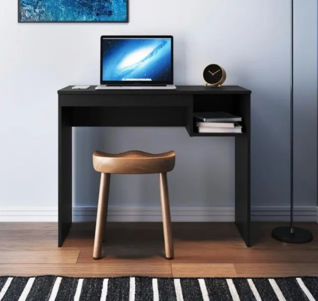 Mesa para estudos na cor preta64739714936321120