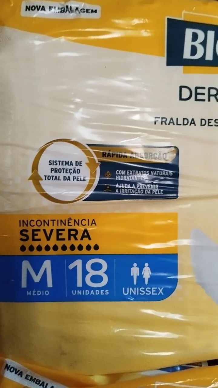 02  Pacotes com 18 Fraldas Geriátricas super barato  - Foto 2
