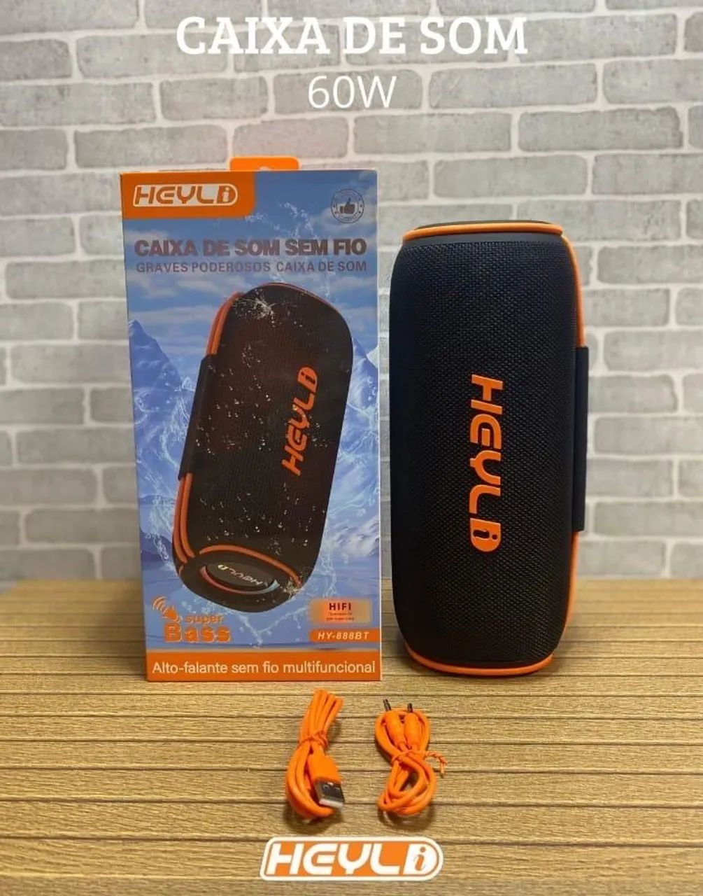 Caixa de Som Bluetooth Heyld - Portátil e Potente - Foto 5
