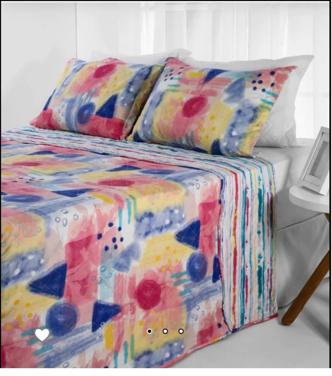 Jogo de Cama Queen com estampa abstrata novo riachuelo