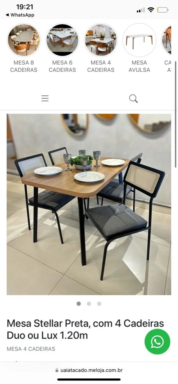 Mesa de Jantar com 4 cadeiras - Foto 2