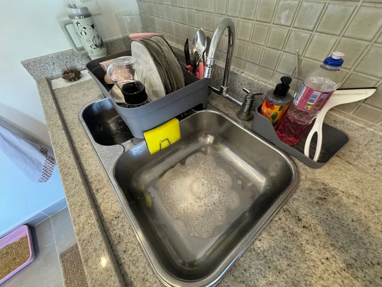 Pia de Cozinha em Aço Inox Tramontina + Pedra Branco Itaúnas + Torneira - SUPER OFERTA! - Foto 2