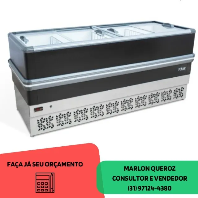 Ilha de Congelados 2 Metros Polar 127/220v Nova
