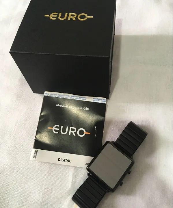 Relógio Digital Pulseira Preta - Foto 2