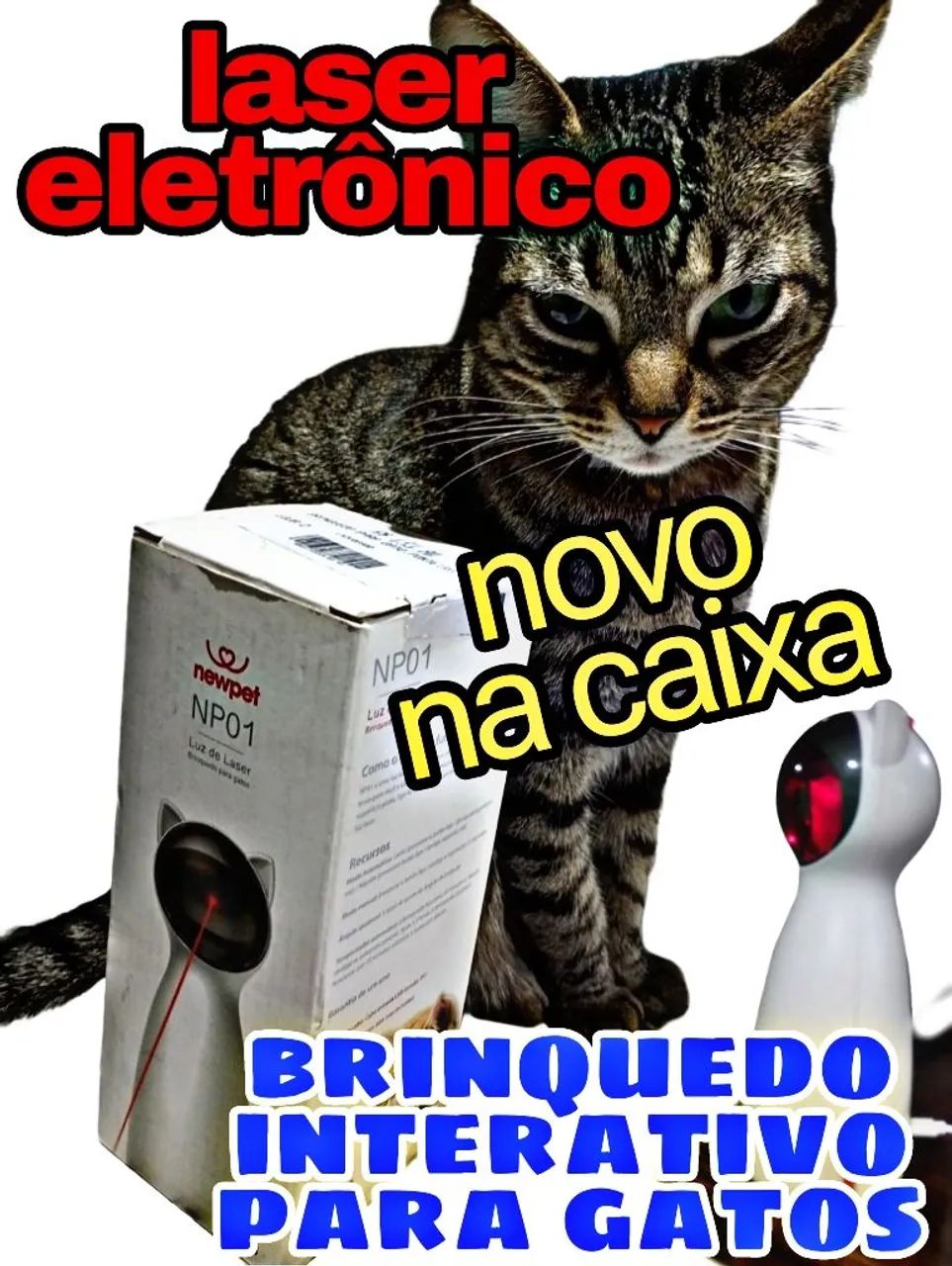 Brinquedo para Gatos laser eletrônico 