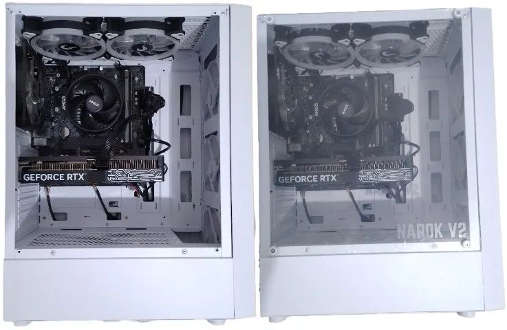 Computador PC Gamer AMD Ryzen 5 5500 NVidia RTX 5050 24B DDR4 SSD 256GB HD 1TB - Foto 3