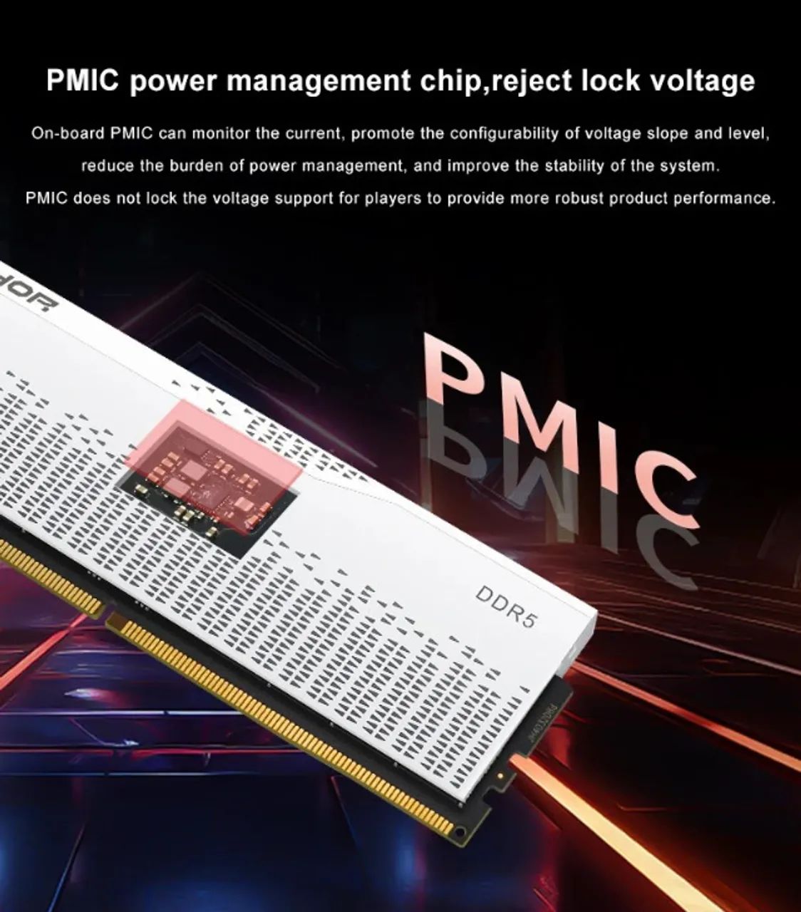 Memória RAM DDR5 16GB 6000MHZ Branca JUHOR - Foto 2