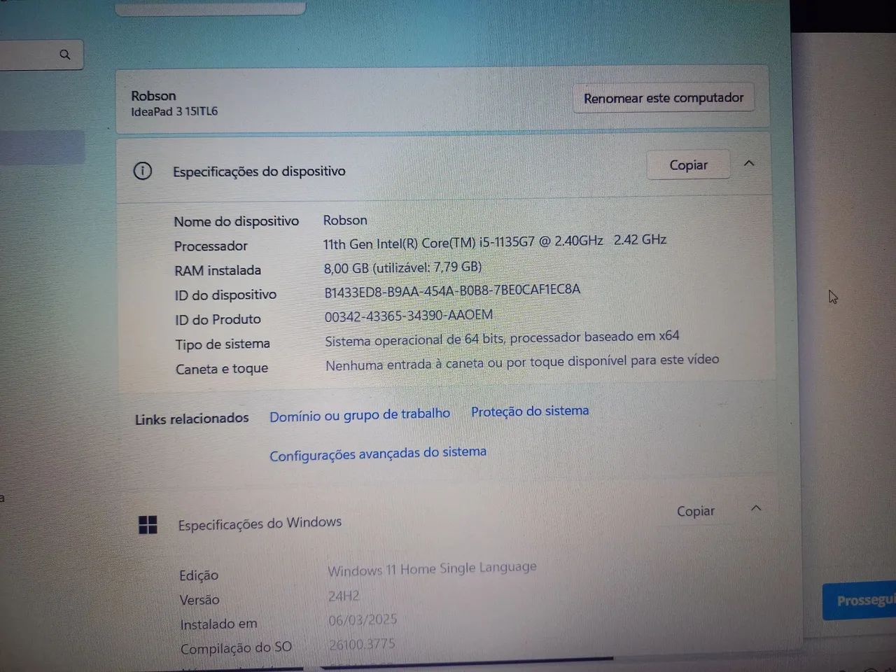 Notebook Lenovo Core i5 com NF Excelente - Foto 5