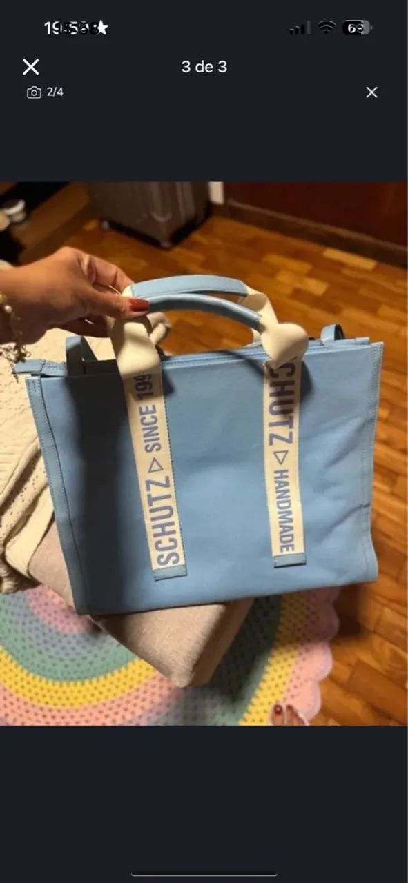 Bolsa Schutz Azul - Nova e Original
