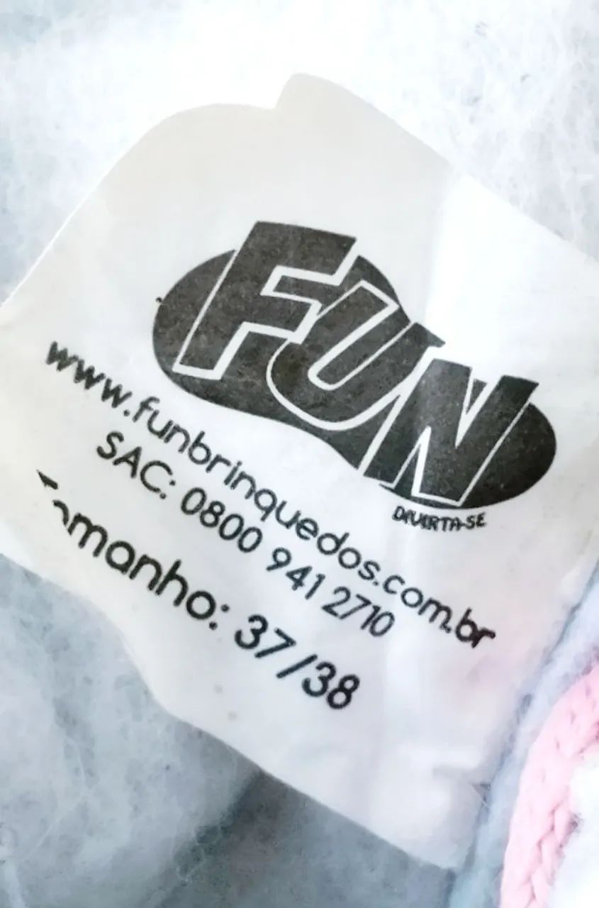 Patins Clássico 4 Rodas 37/38 Branco e Rosa Fun - Foto 6