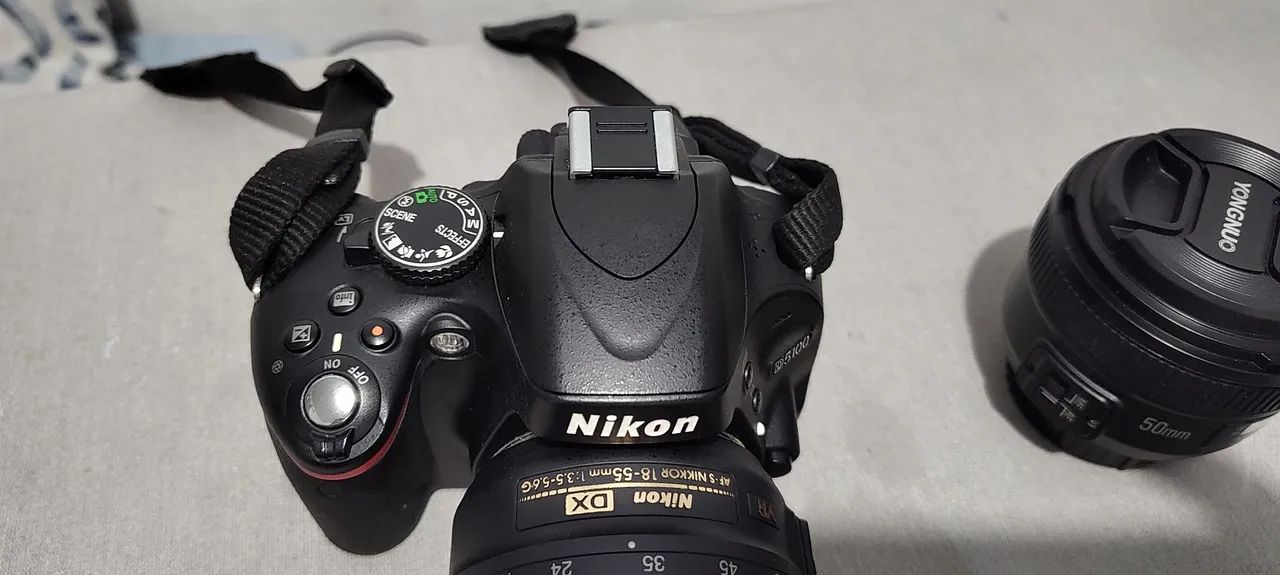 Câmera DSLR Nikon D5100 com Lente 18-55mm, 55-200mm e 50mm - Foto 2