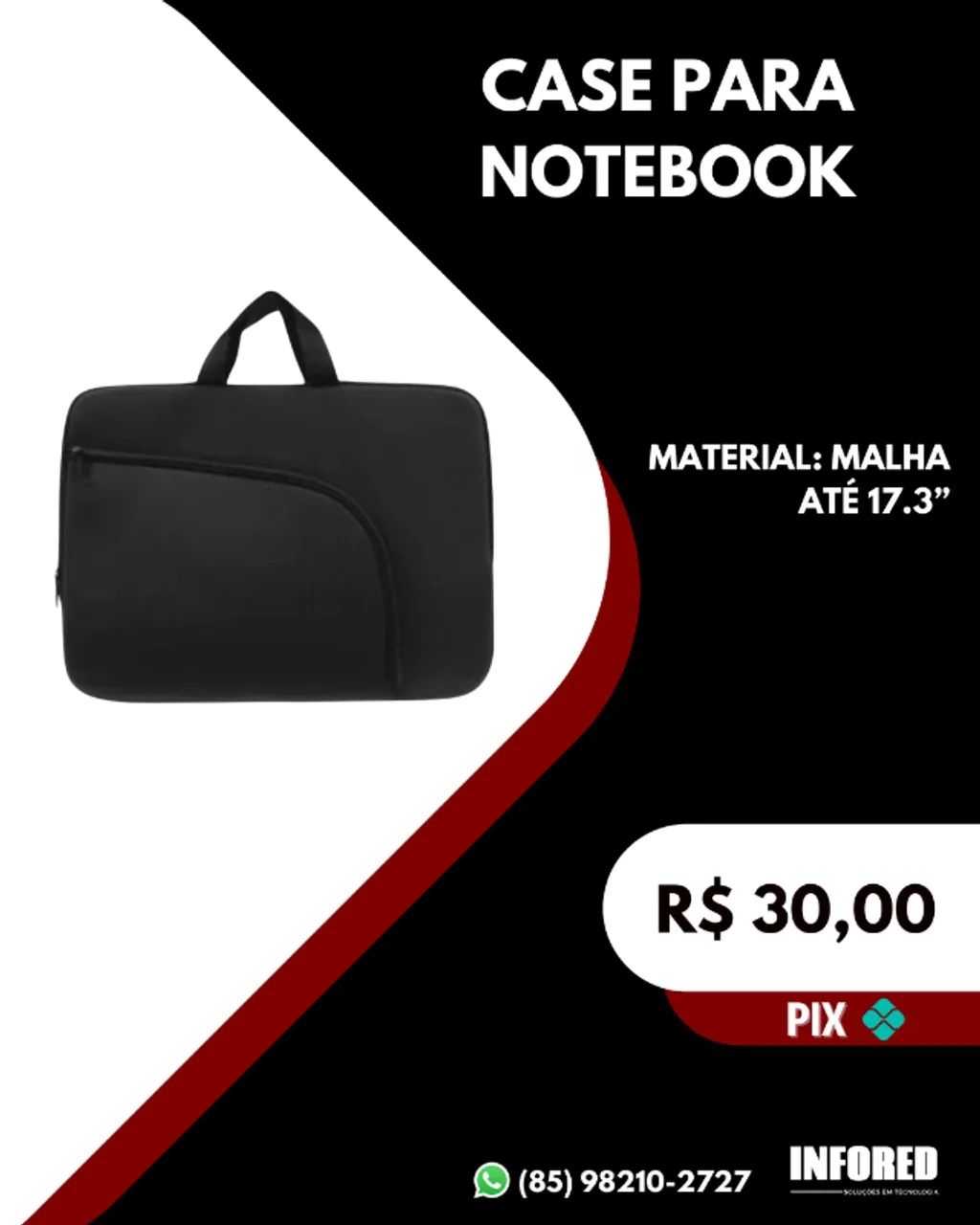 Case para notebook até 17,3"