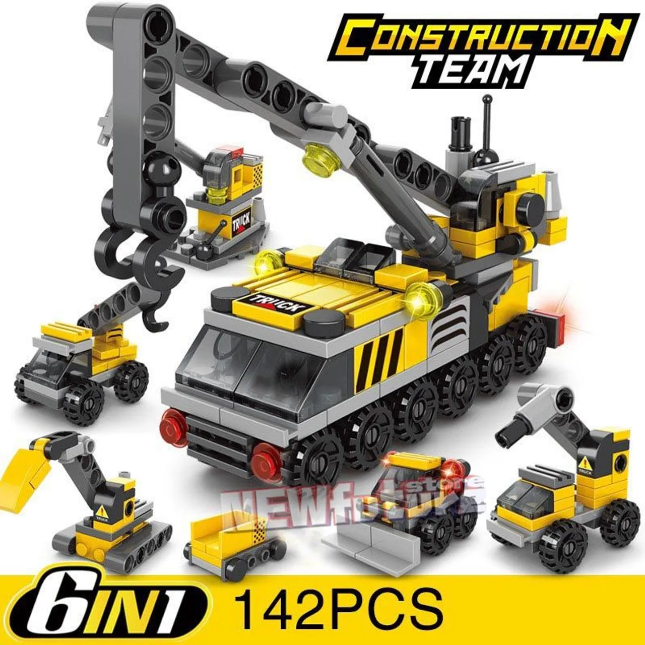 Guindaste tipo lego 142 Peças - Construção