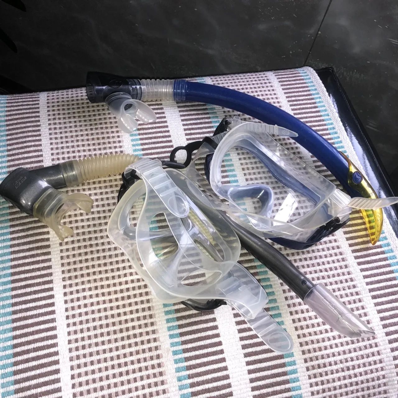 2kits snorkel, Nadadeiras e Máscaras de mergulho - Foto 2