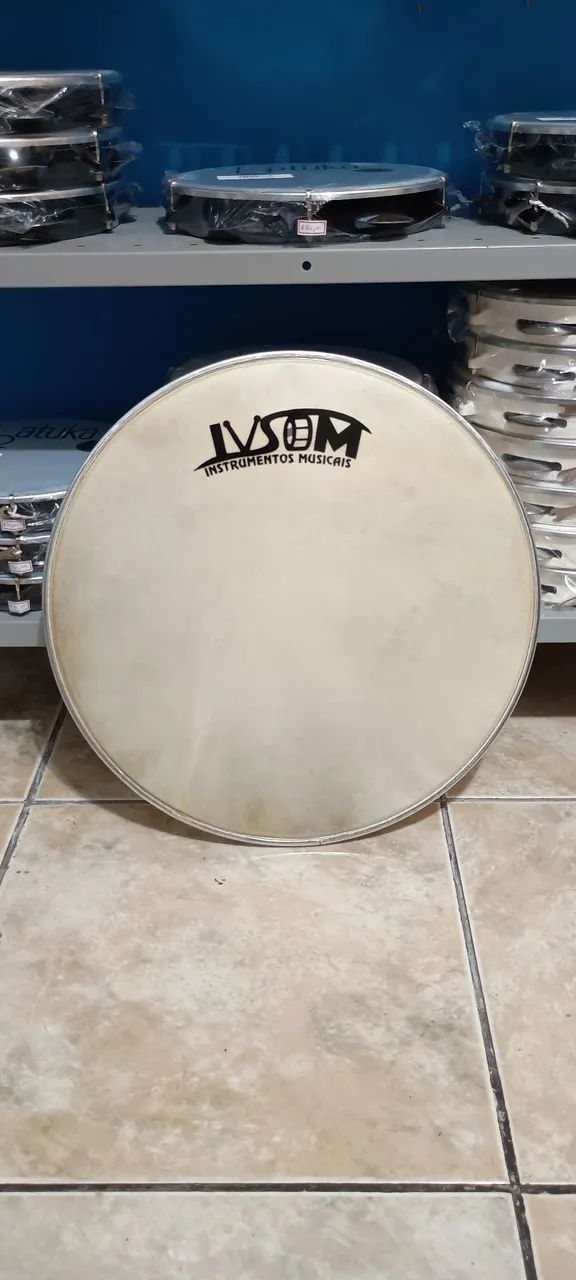 Couro animal 18" polegadas prensado no alumínio na promoção  - Foto 2