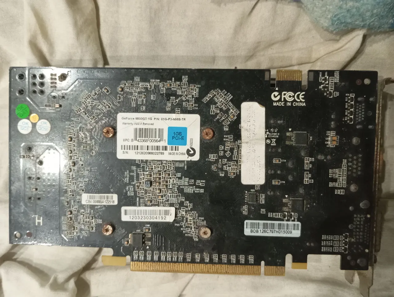 Placa de Vídeo GeForce 9800GT 1GB