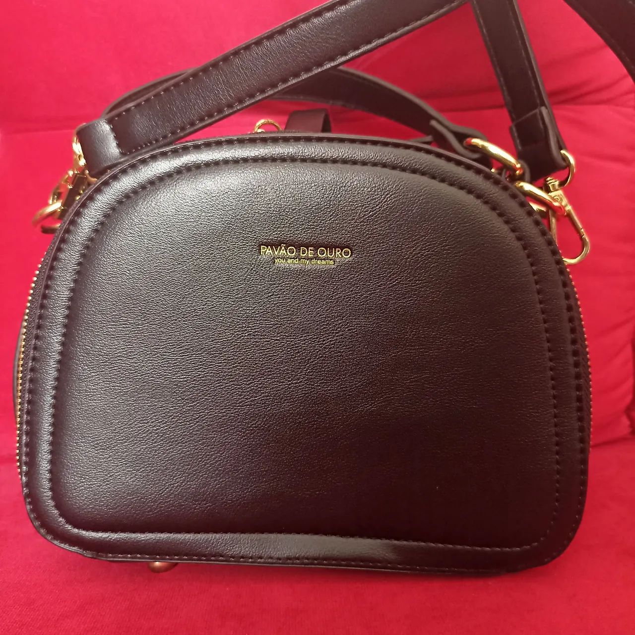 Bolsa preta tiracolo e de mão em estado de nova. - Foto 4