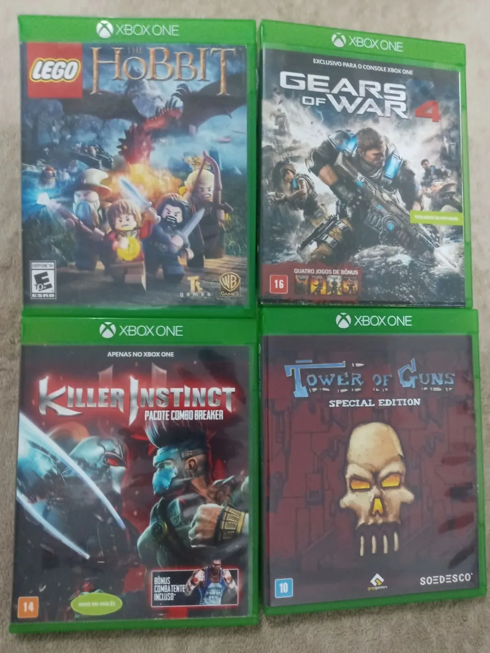 Jogos Xbox One: Lego Hobbit, Gears of War 4, Killer Instinct e Tower of Guns