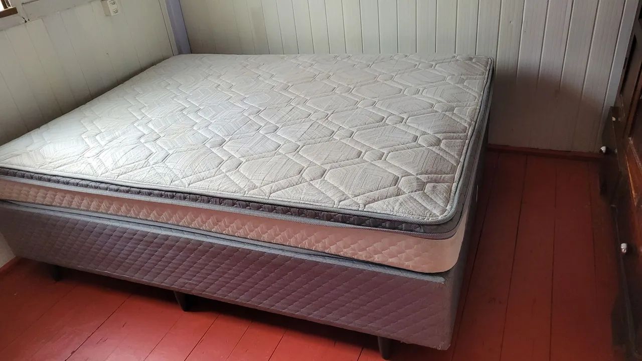 Box mais colchão com mola enssacada  - Foto 2