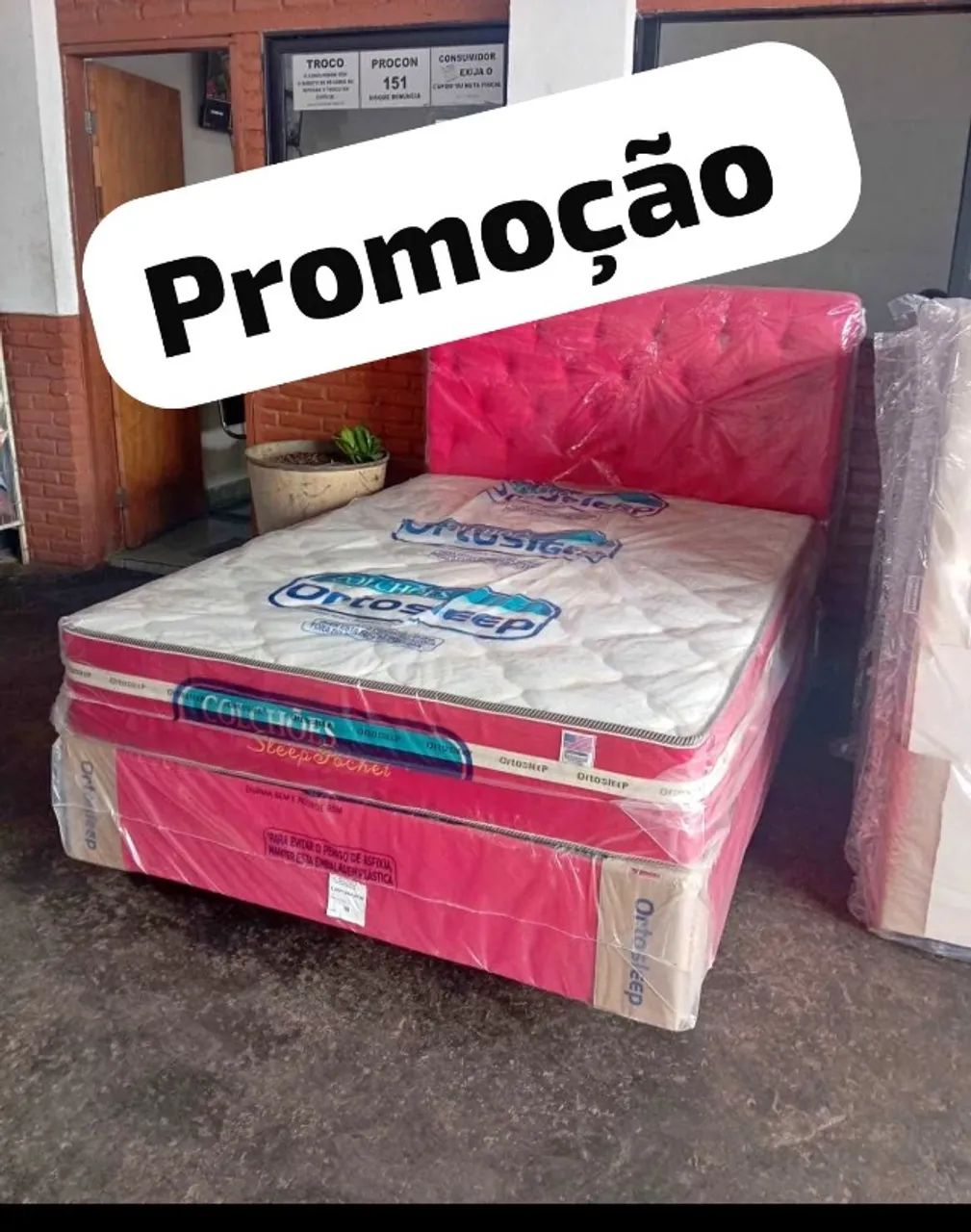 Cama box colchão e base (novo) 