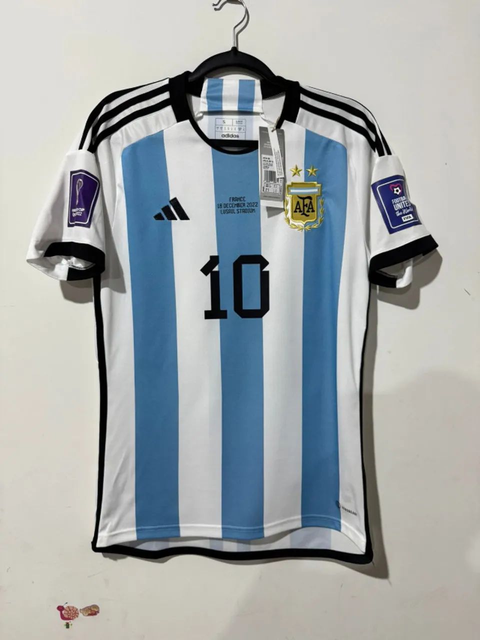 Camisa Argentina Final Copa Do Mundo 2022 Messi 10 ORIGINAL TAMANHO P