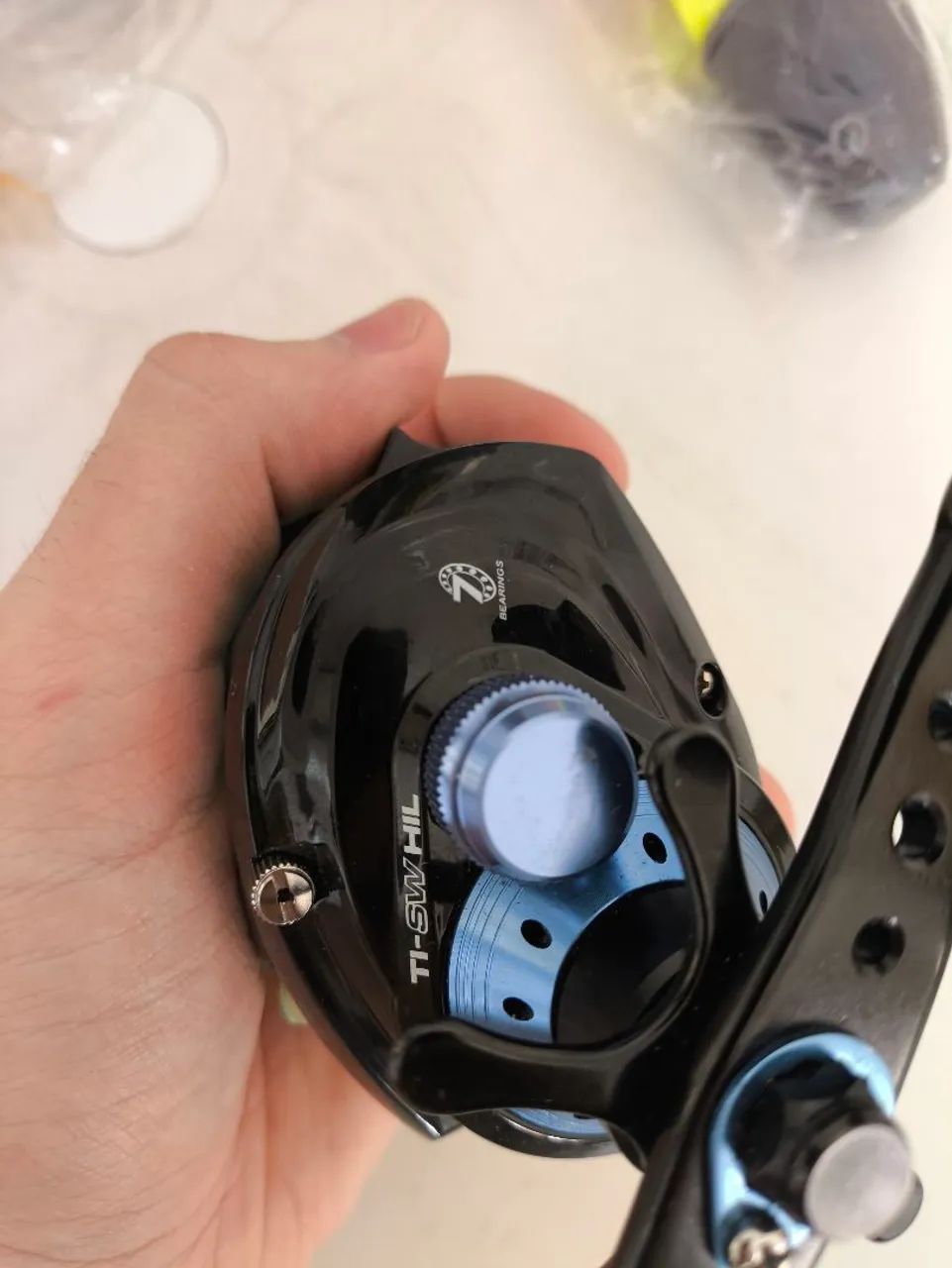 Kit Pesca - carretilha, linha e iscas - Foto 3