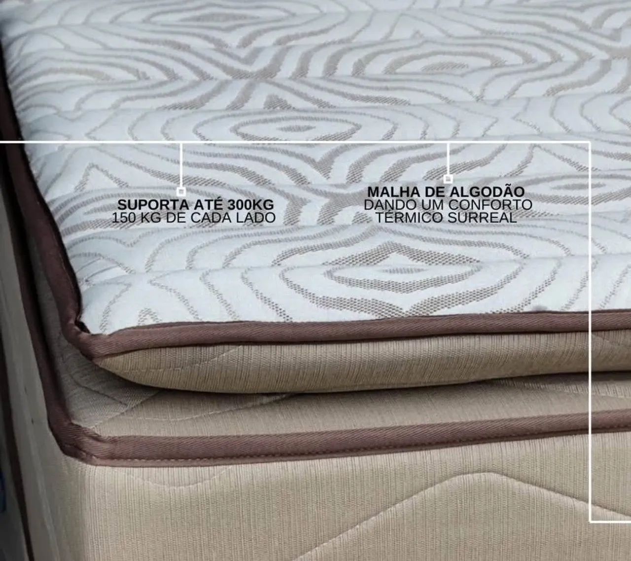 Cama Box Super King com Pillow Top - Entrega Imediata - Foto 2