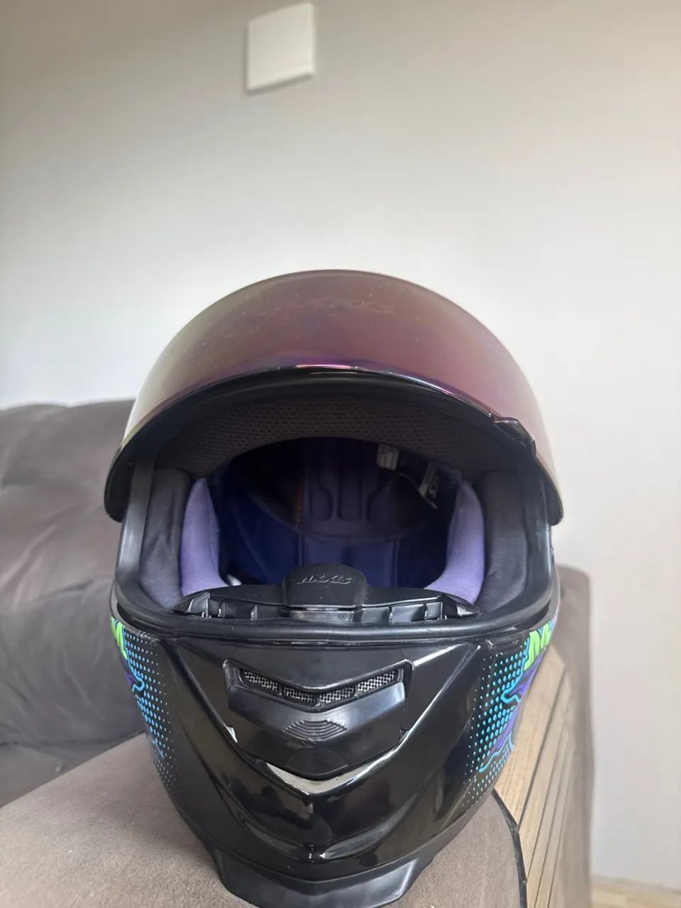 Capacete axxis + viseira Camaleão espelhada  - Foto 3