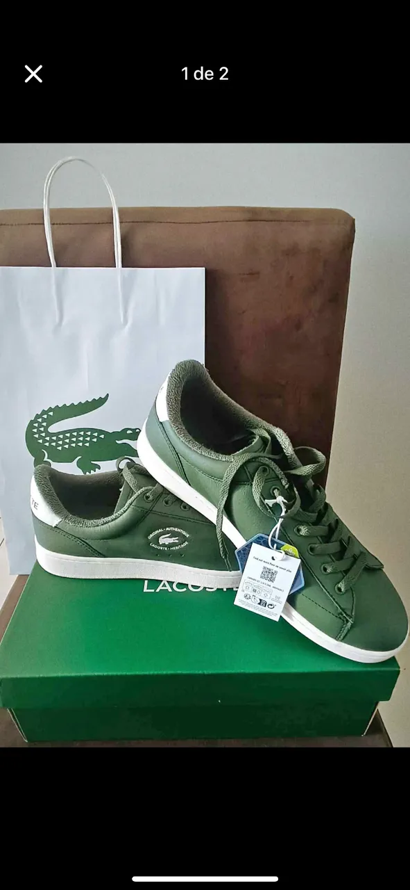 Tênis Lacoste carnaby SMA224 original