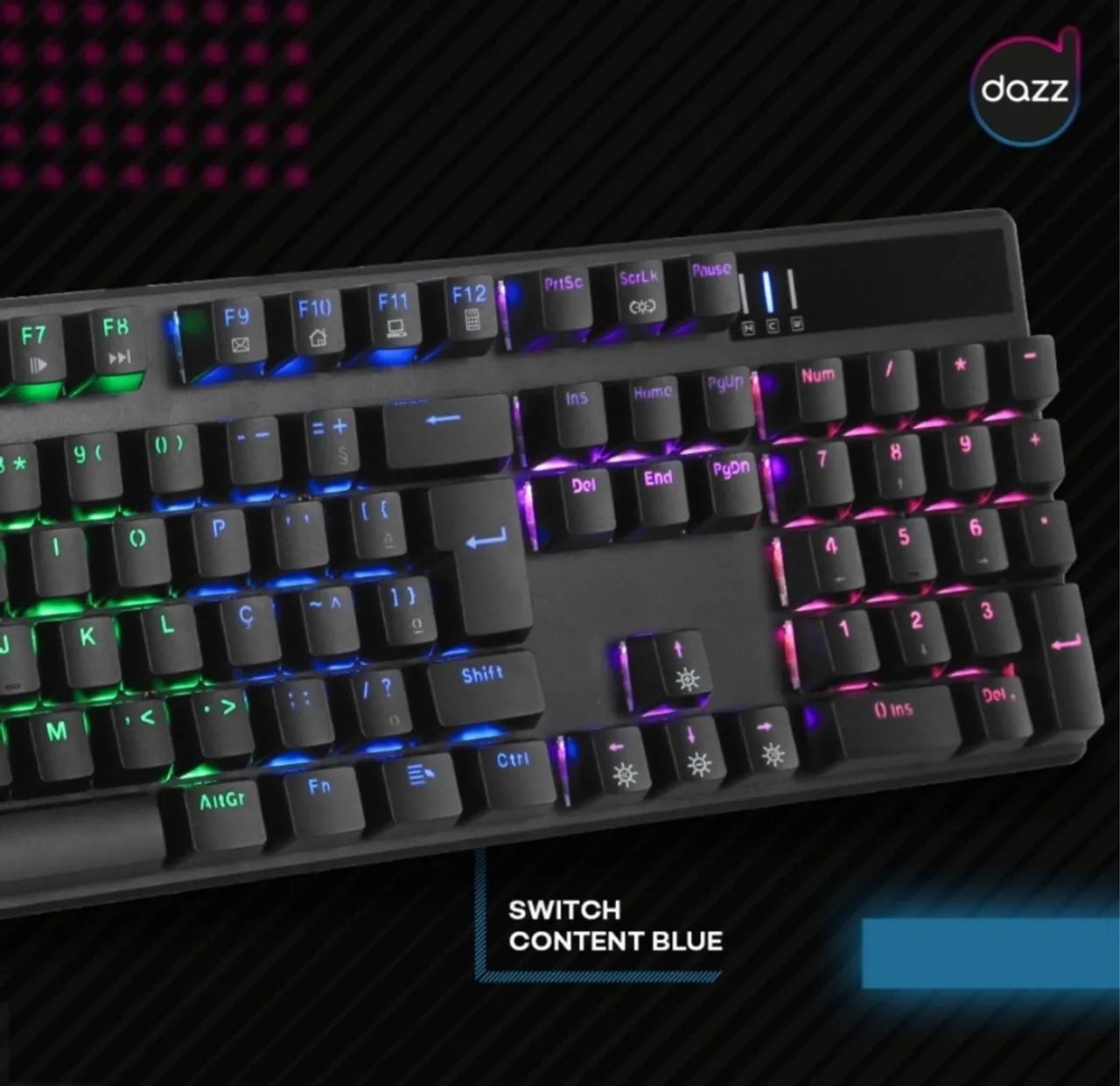 Teclado Gamer Mecânico Cybertronic  DAZZ  - Foto 2