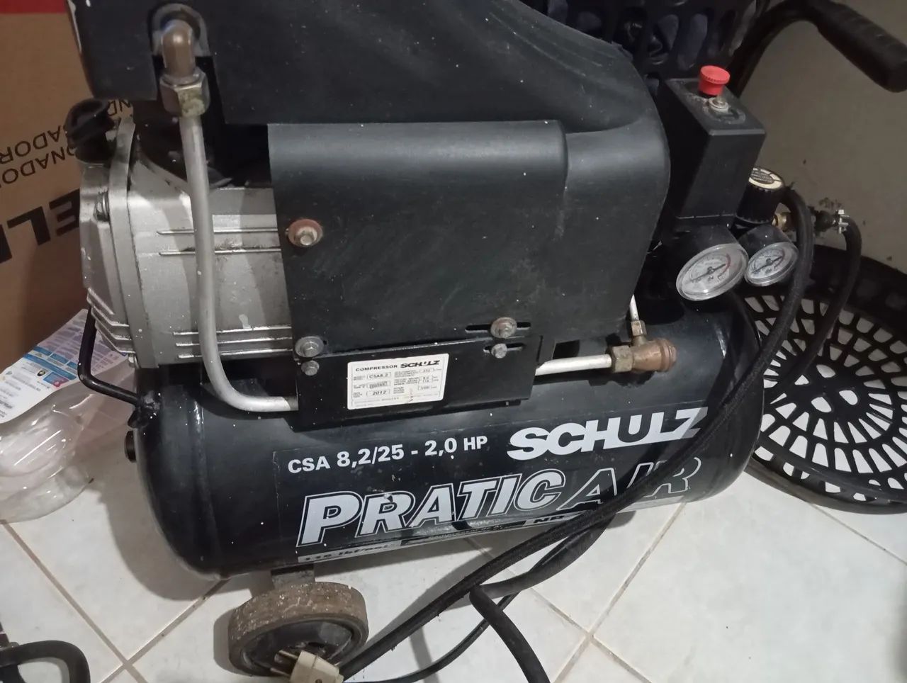 Compressor de ar Schulz Pratica'R 8,2/25 - 2,0 HP - Foto 2