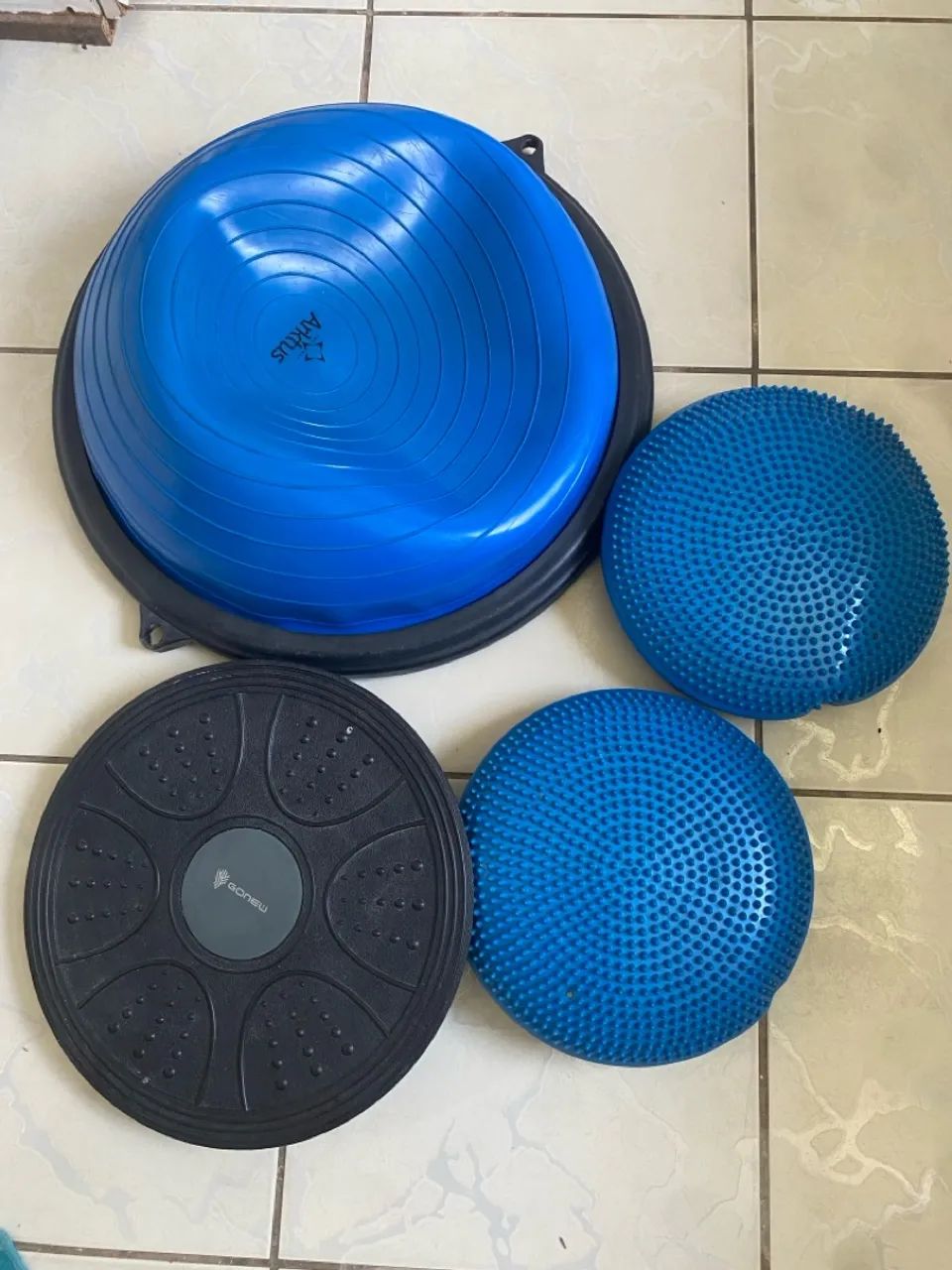 Discos de equilíbrio e bozu.