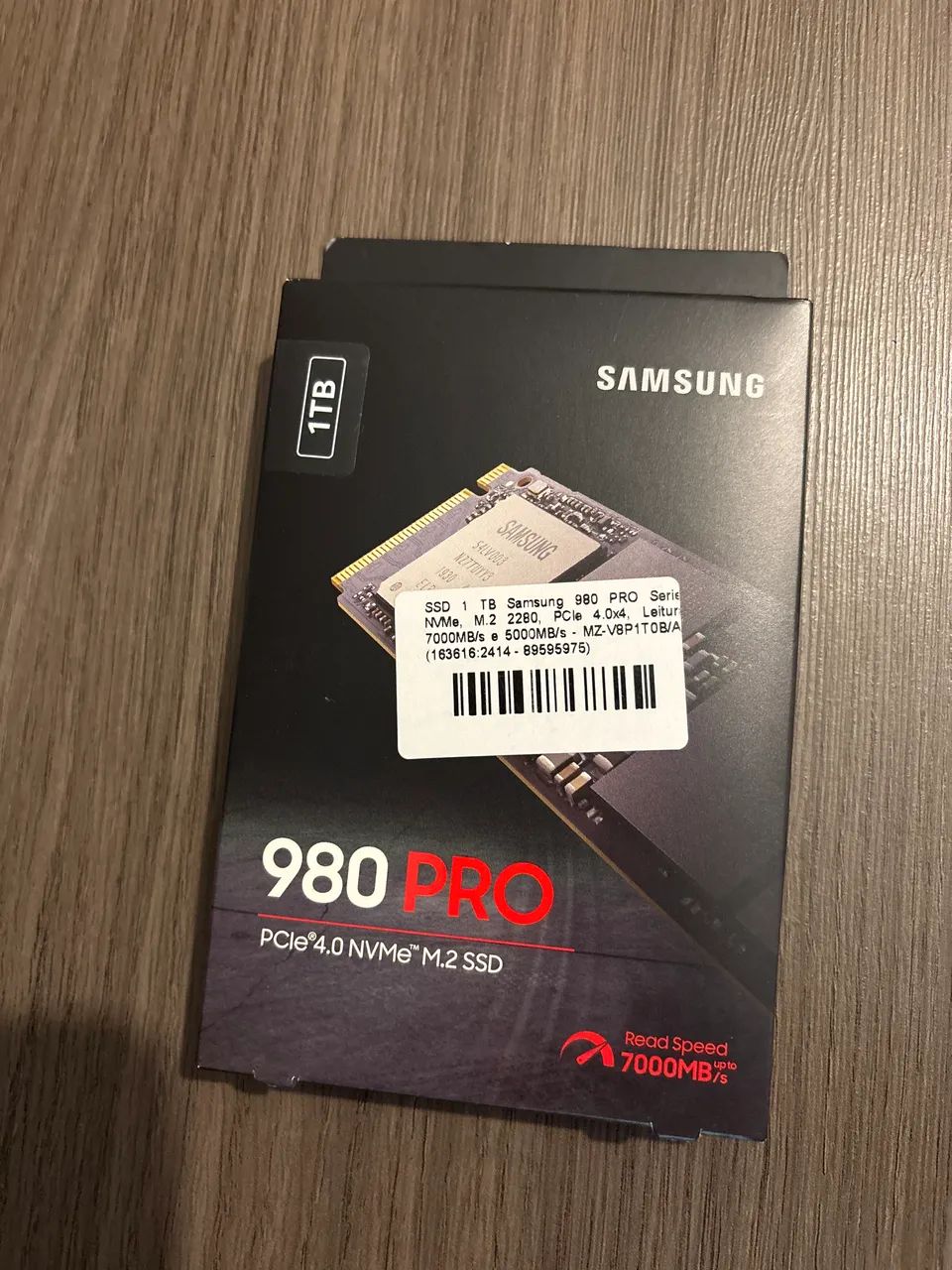 VENDO SSD NOVO 1TB SAMSUNG 980 PRO SERIE NVMe M.2 2280 