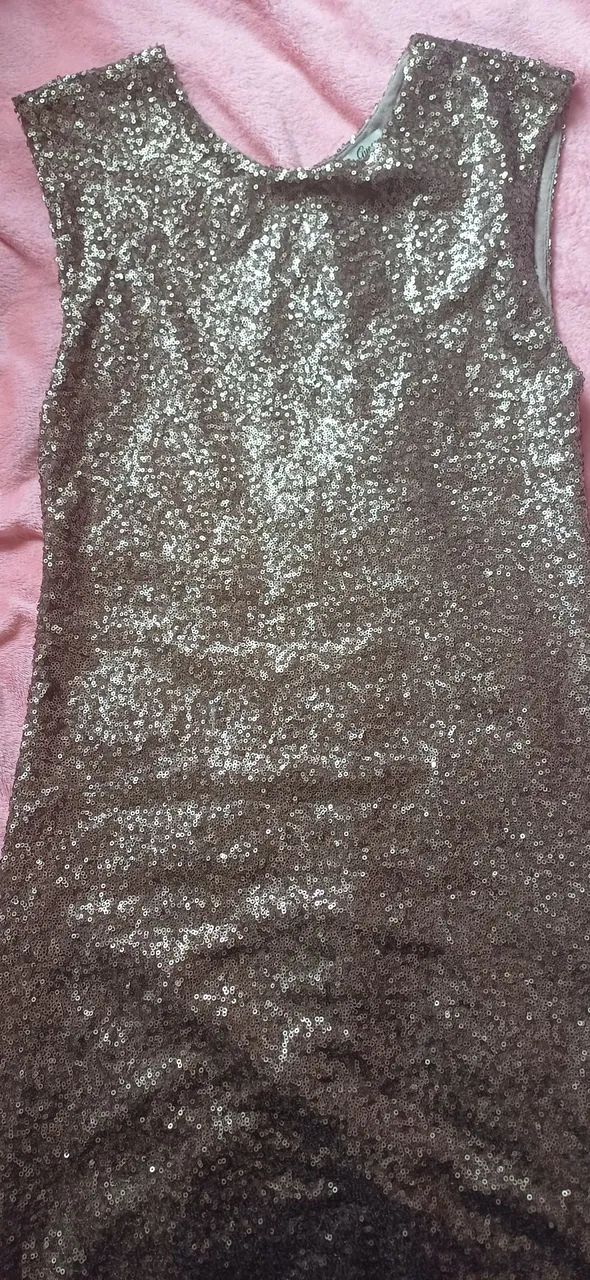 Vestido Guess com paetês dourados - M - Foto 3